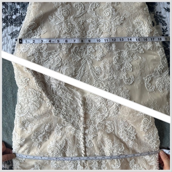 Casablanca fit and flare, sweetheart neckline, wedding dress (style 2215) - Picture 9 of 16